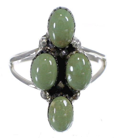 Sterling Silver Turquoise Southwestern Ring Size 5 YX84464